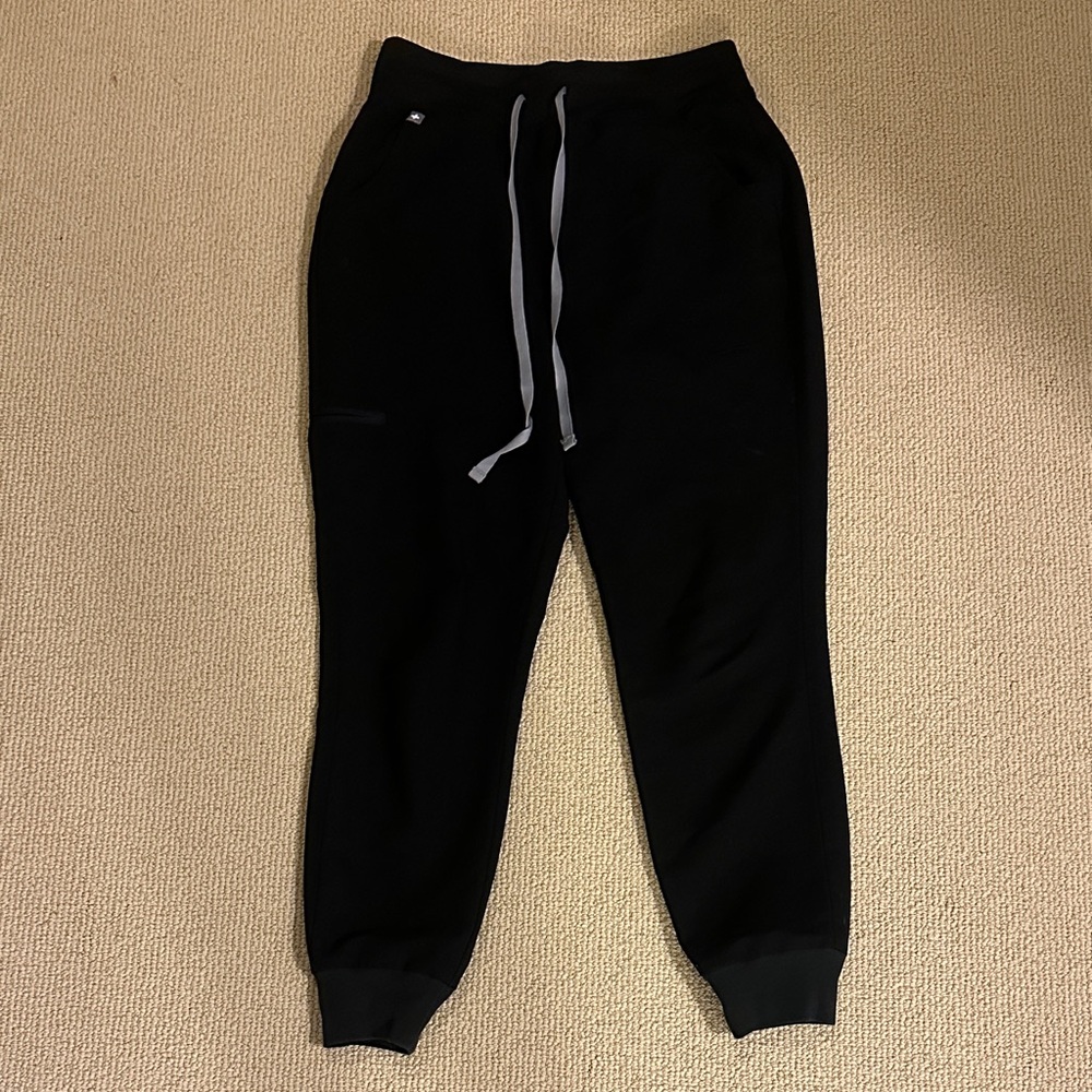 Figs Black Zamora High-Waisted Petite Jogger Pants